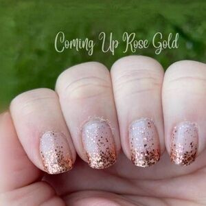*Retired* Coming Up Rose Gold Color Street Nail Polish Strips. New in package